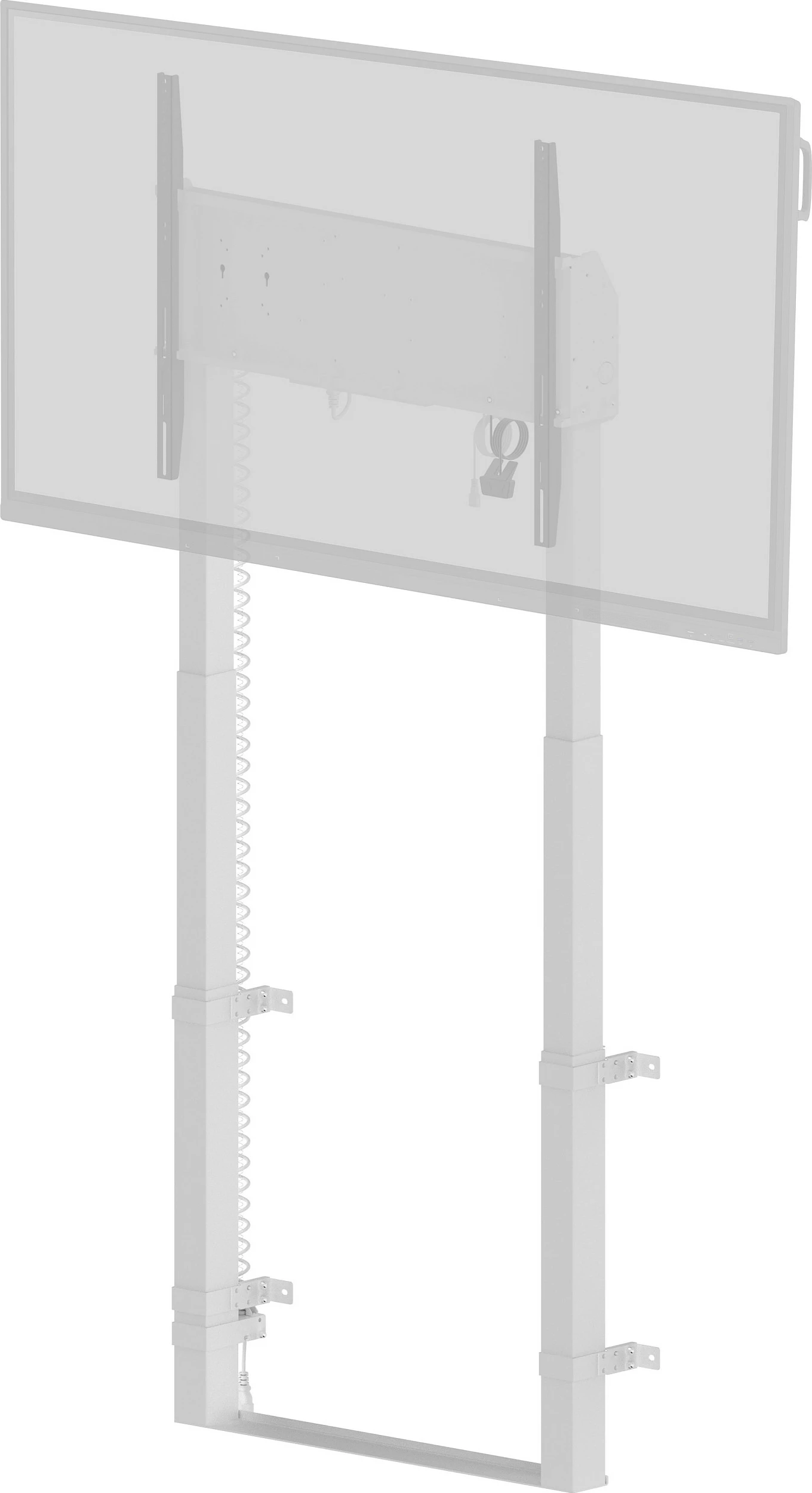 Mbajtëse dyshemeje elektrike për ekran iiyama Pylon, VESA 800x600, deri 120kg, 55-98", e bardhë