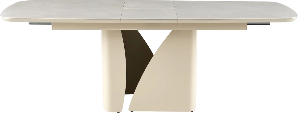 Tavolinë zgjatëse Celeste, ngjyrë bezhë-latte, 180x90x76cm