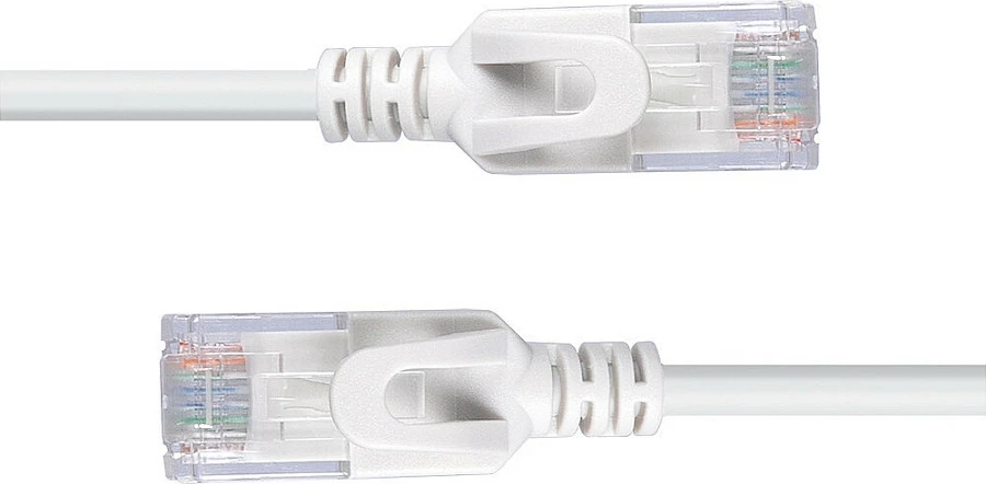 Kabllo rrjeti LINDY Cat6A Ultra Slim 1m, RJ-45, LSZH, gri