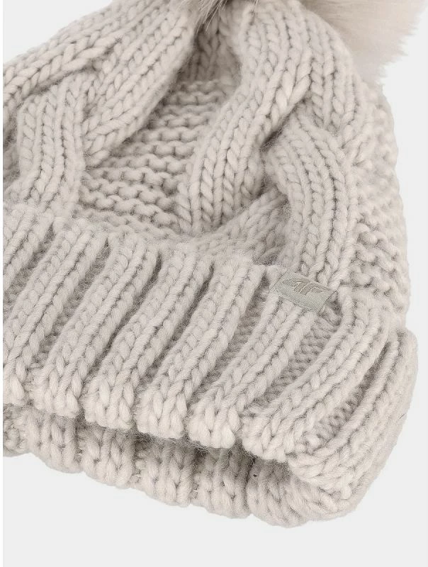 Kapelë dimri për femra 4f, e bardhë