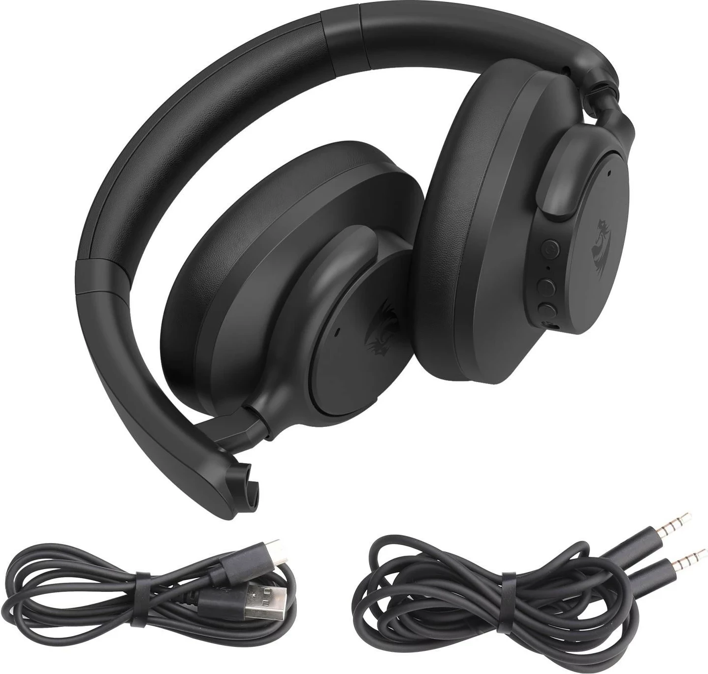 Kufje Redragon VibeCore 600X, Bluetooth, ANC, të zeza