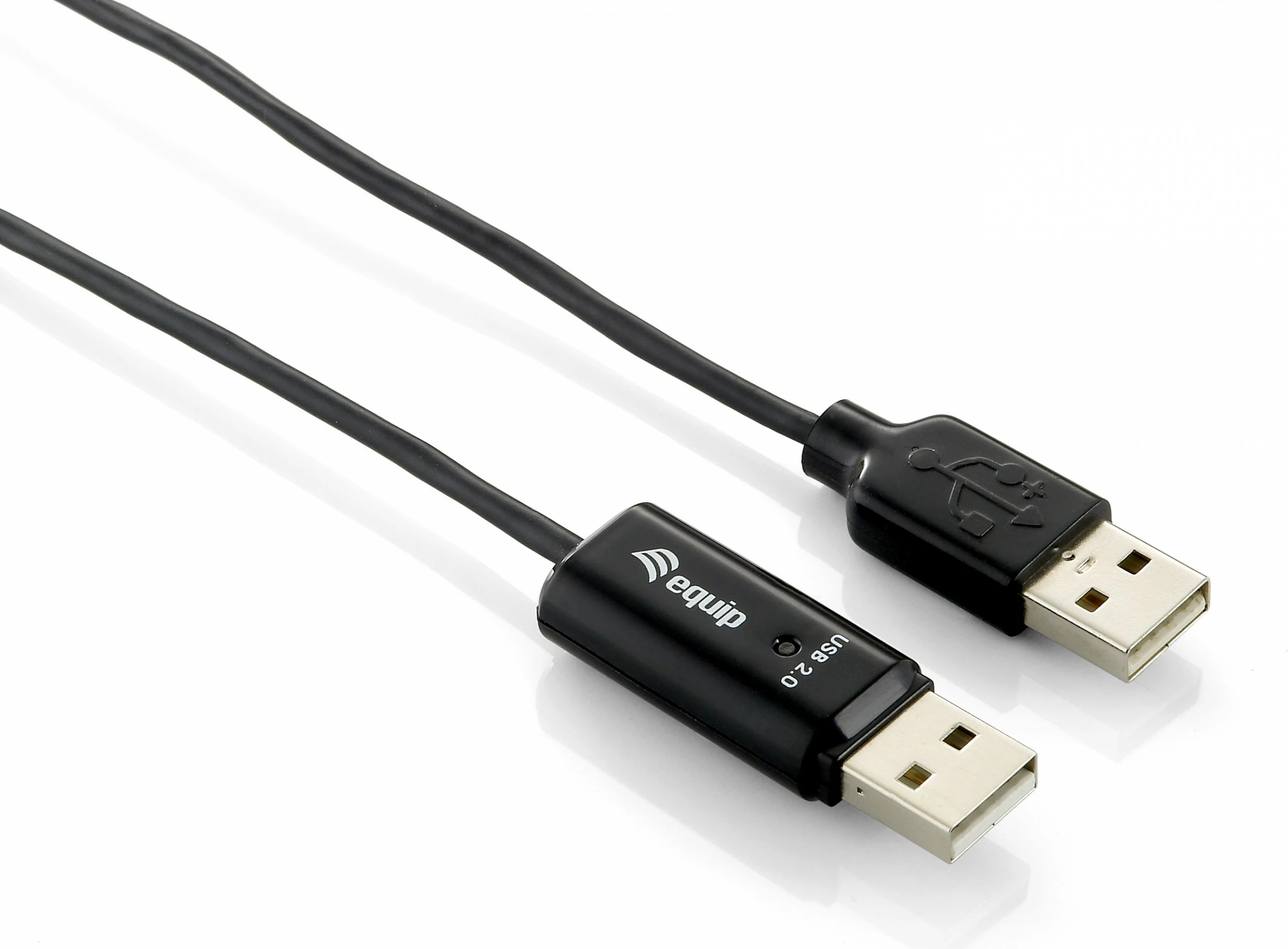 Kabëll USB 2.0 për ndarje CD-ROM Equip 1.8m, mashkull/mashkull, zi