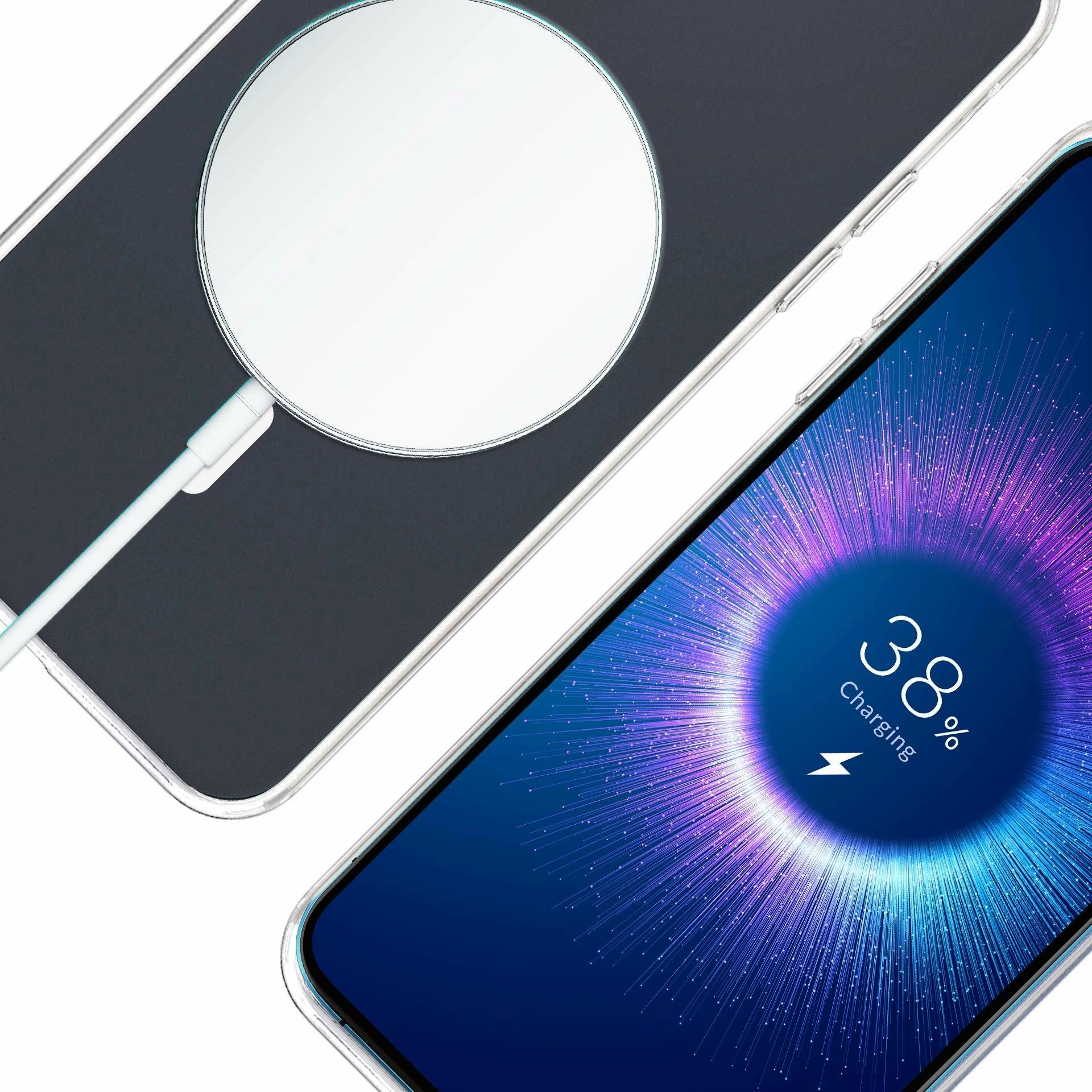 Mbështjellës 3MK Clear MagCase për Apple iPhone 15, transparent