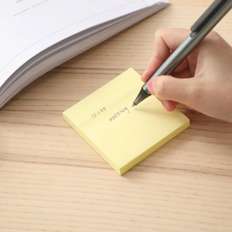 Deli Postit 75X75 100Fl Verdhe Qelet 1/12 A00353