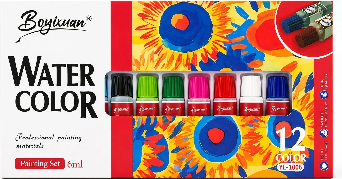Set Ngjyrash Uji – 12 Ngjyra (6 ml secila)