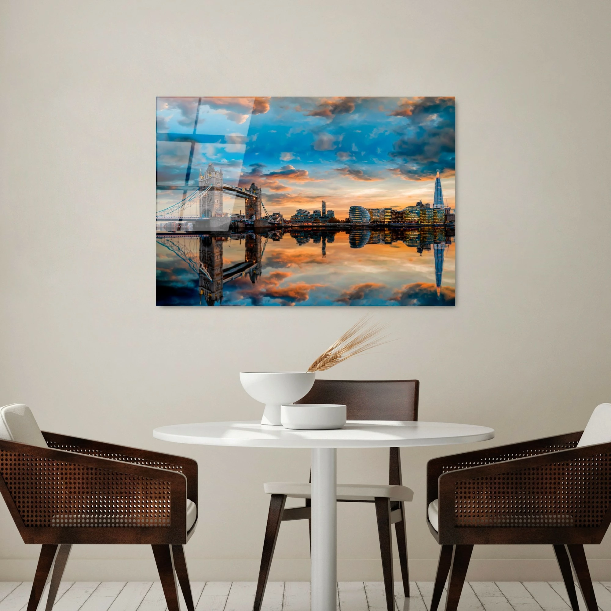 Pikturë dekorative prej xhami të temperuar, shumëngjyrëshe, Wallity UV-230, 70x100cm