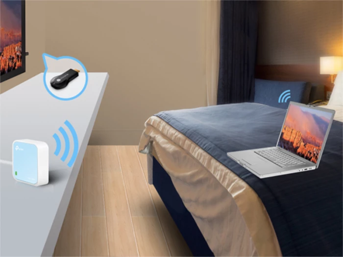 Ruter wireless nano TP-LINK TL-WR802N 300Mbps, bardhë/kaltër, set me adapter, kabllo USB dhe Ethernet