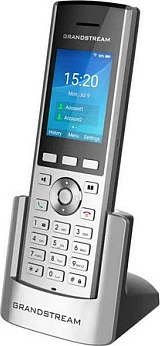 Celular Grandstream WP820, IP Phone, 2 linja, 500 kontakte, i zi, i argjendtë