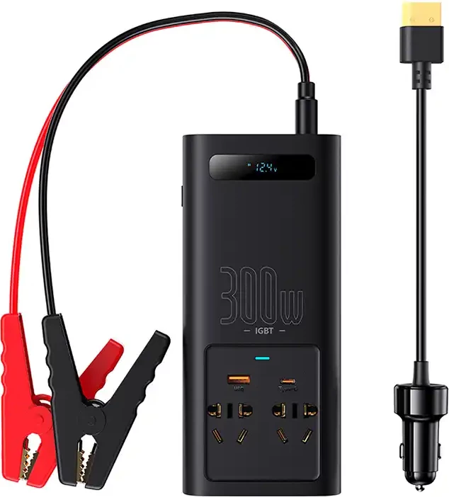 Inverter energjie për veturë Baseus CGNB0101, 300W, 220V, e zezë