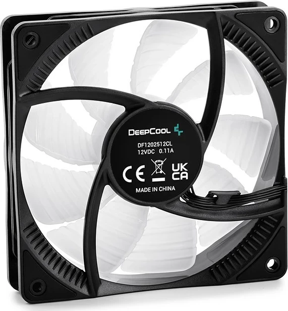 Ventilator kase DeepCool RF120-3in1, 12 cm, 3 copë, i zi, me ndriçim multi