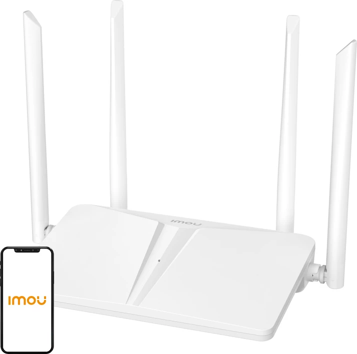 Router Wi‑Fi IMOU HR340 300Mbps 2.4GHz, 4 antena, 1WAN/3LAN, bardhë