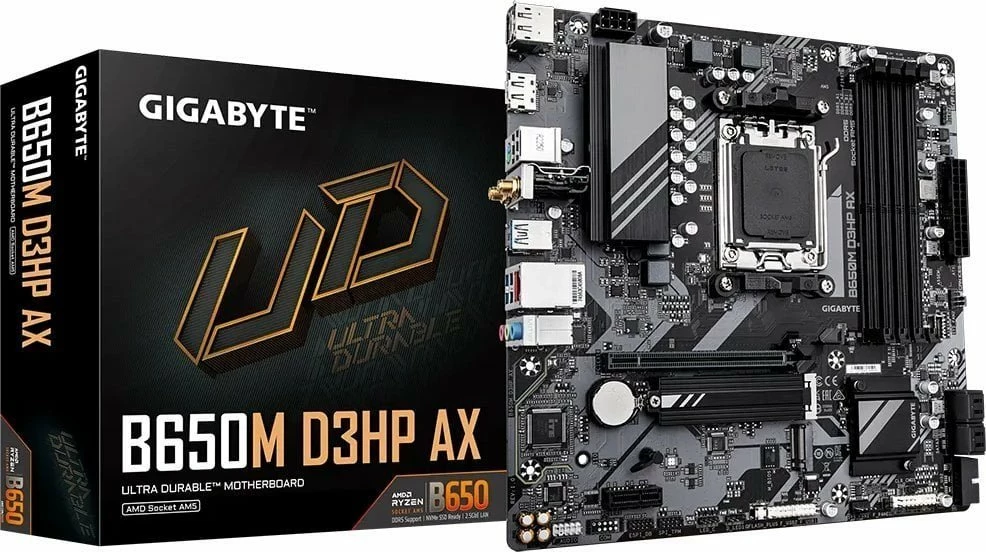Pllakë amë Gigabyte B650M D3HP AX Micro-ATX, DDR5, Wi‑Fi 6E