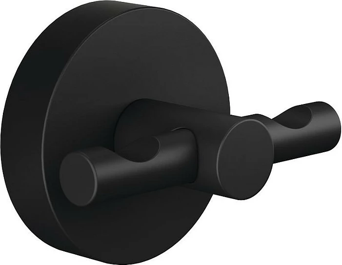 Hekë për peshqir tesa MOON, 65 mm, metal, i zi