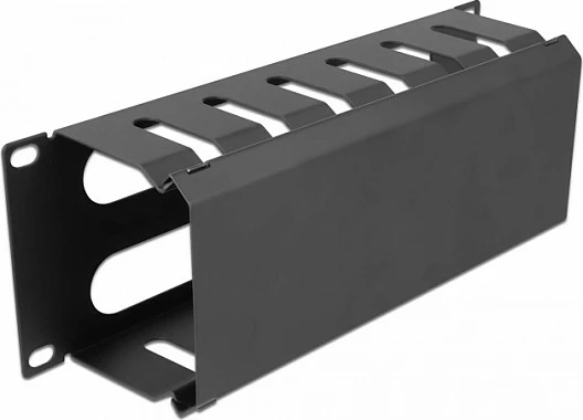 Panel menaxhimi kabllove DeLOCK 10", 1U, 2 hapje, i zi