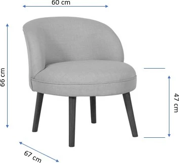 Karrige Wing Atelier del Sofa, ngjyrë gri