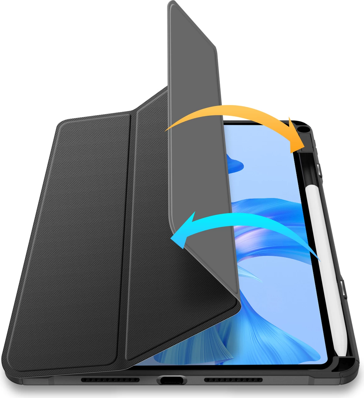 Mbështjellës tablet Dux Ducis Toby për Huawei MatePad Pro 11" (2022), me qëndrim, auto sleep, i zi