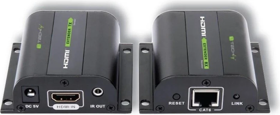 Transmetues dhe Pranues AV Techly, HDMI Full HD nëpërmjet kabllit Cat.6, deri në 60m