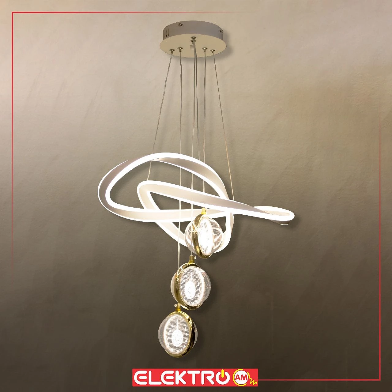 Abazhurë LED i varur 8965-4