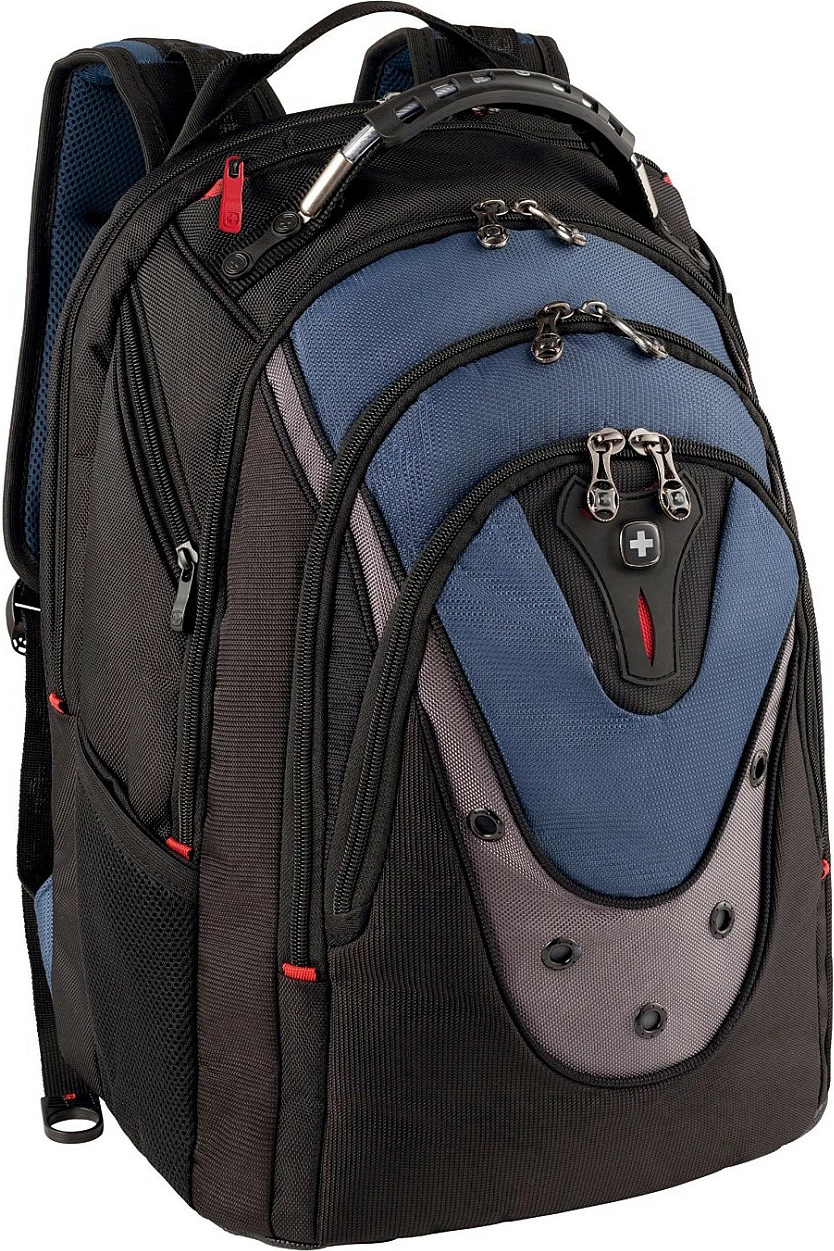 Çantë shpine për laptop Wenger IBEX GA-7316-06F00, zezë/blu/gri