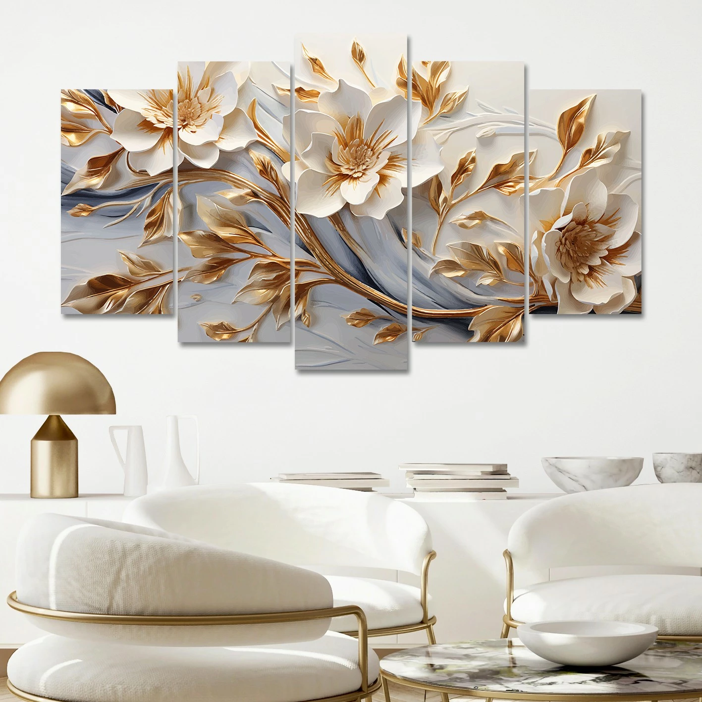 Pikturë dekorative MDF, 5 pjesë, Wallity, 5MDF4588_60100, 100x60cm