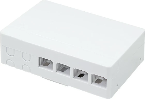 Kuti terminimi FTTH LogiLink, 4 porta, me mbajtës DIN rail, e bardhë