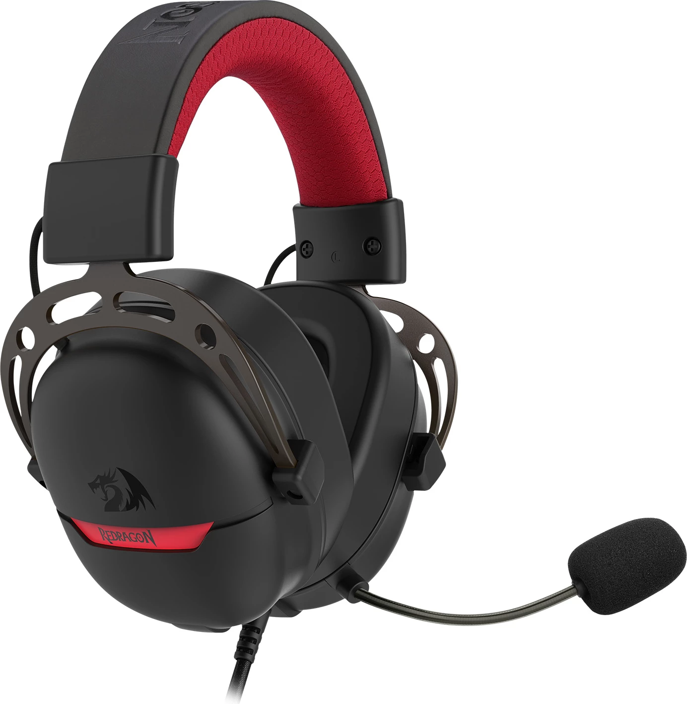 Kufje gaming Redragon Aurora H376PP, me kabllo USB, 7.1 surround, RGB, me mikrofon, 2.1 m, ngjyrë e zezë