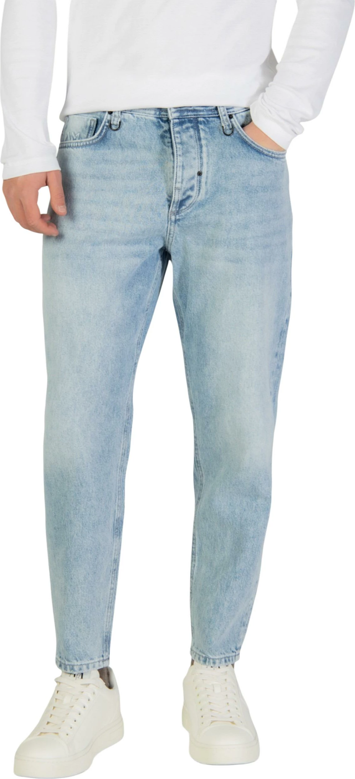 Xhinse për meshkuj Antony Morato DORIS Baggy Ankle Length Fit MMDT00291-FA700166, denim i çelët