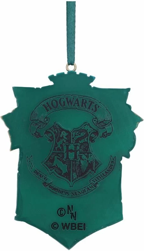 Ornament varës NEMESIS NOW Harry Potter Slytherin Crest, resin, i pikturuar me dorë, jeshile