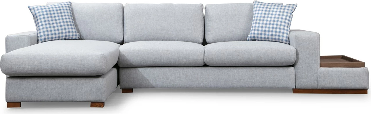 Kënd-sofë Atelier del Sofa, Loop 14, ngjyrë gri e çelët