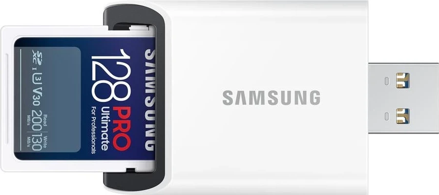 Kartelë kujtese Samsung PRO Ultimate SDXC 128GB, me lexues