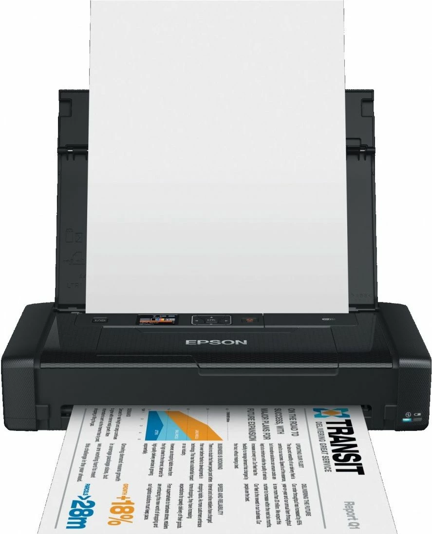 Printer inkjet portativ Epson WorkForce WF-100W C11CE05403, A4, Wi-Fi/Wi-Fi Direct, USB, me bateri, i zi