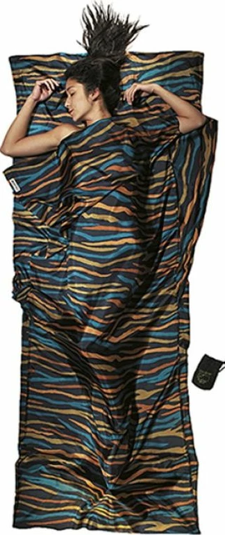 Thes gjumi i brendshëm mëndafshi COCOON TravelSheet African Night