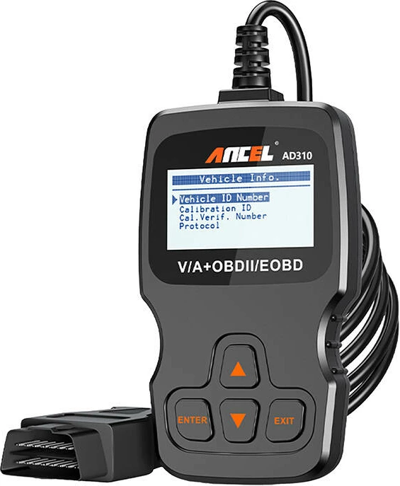 Skaner diagnostikues Ancel AD310/AC103 OBD2, LCD, për vetura, i zi