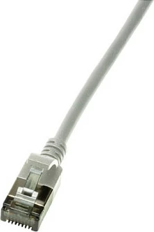 Kabllo rrjeti LogiLink SlimLine Cat6a 0.5m RJ45-RJ45, gri