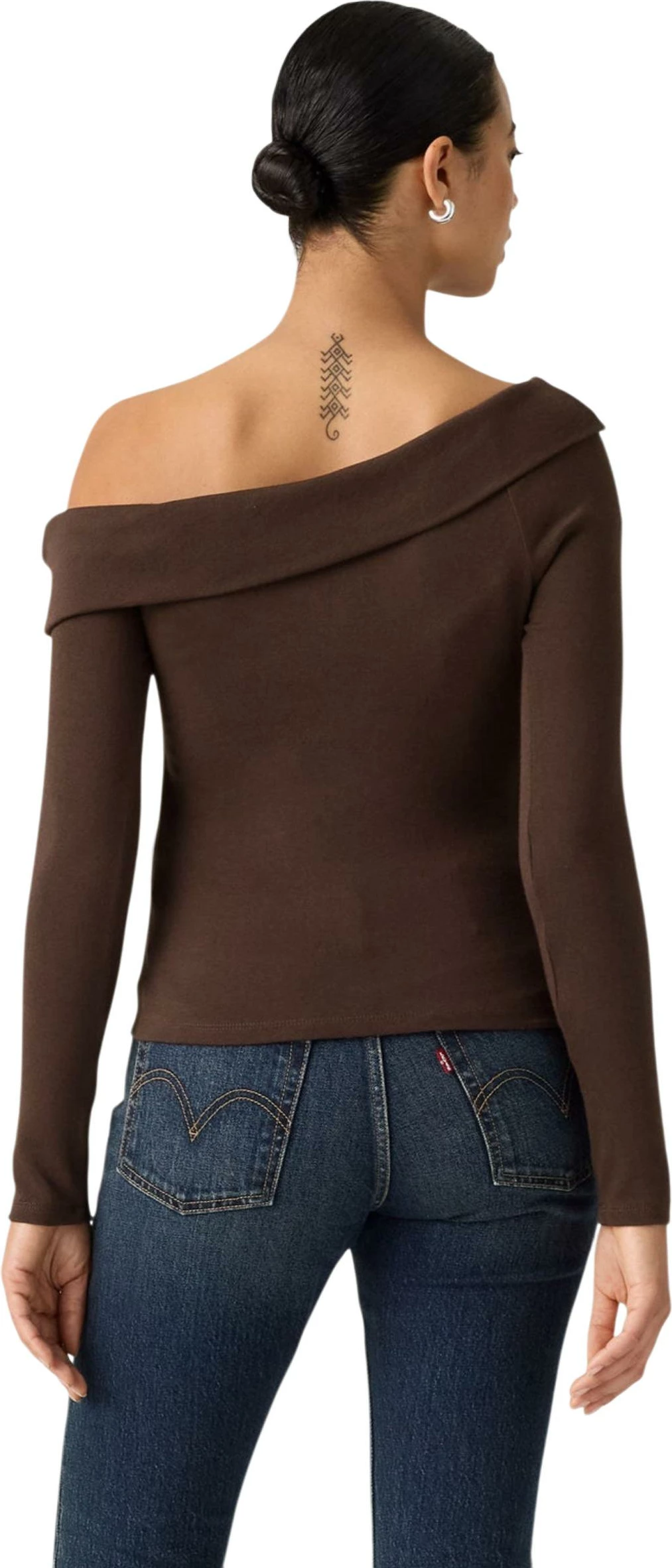 Maicë me mëngë të gjata për femra Levi's 008ST-0001, kafe [Madhësia: XS]