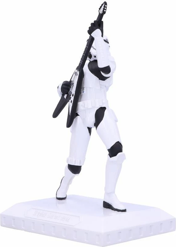 Figurinë NEMESIS NOW Stormtrooper Rock On!, Star Wars, polyresin e pikturuar me dorë, bardhë/zi