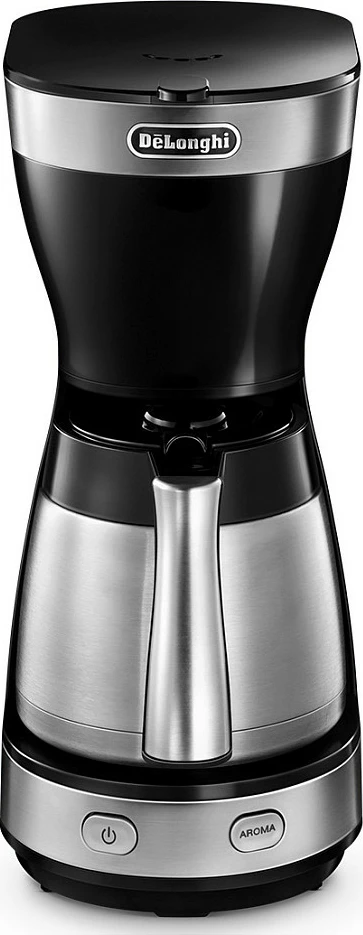 Aparat kafeje DeLonghi Dedica Style ICM 16710, 1.25 L, 1000 W, e zezë, argjendtë