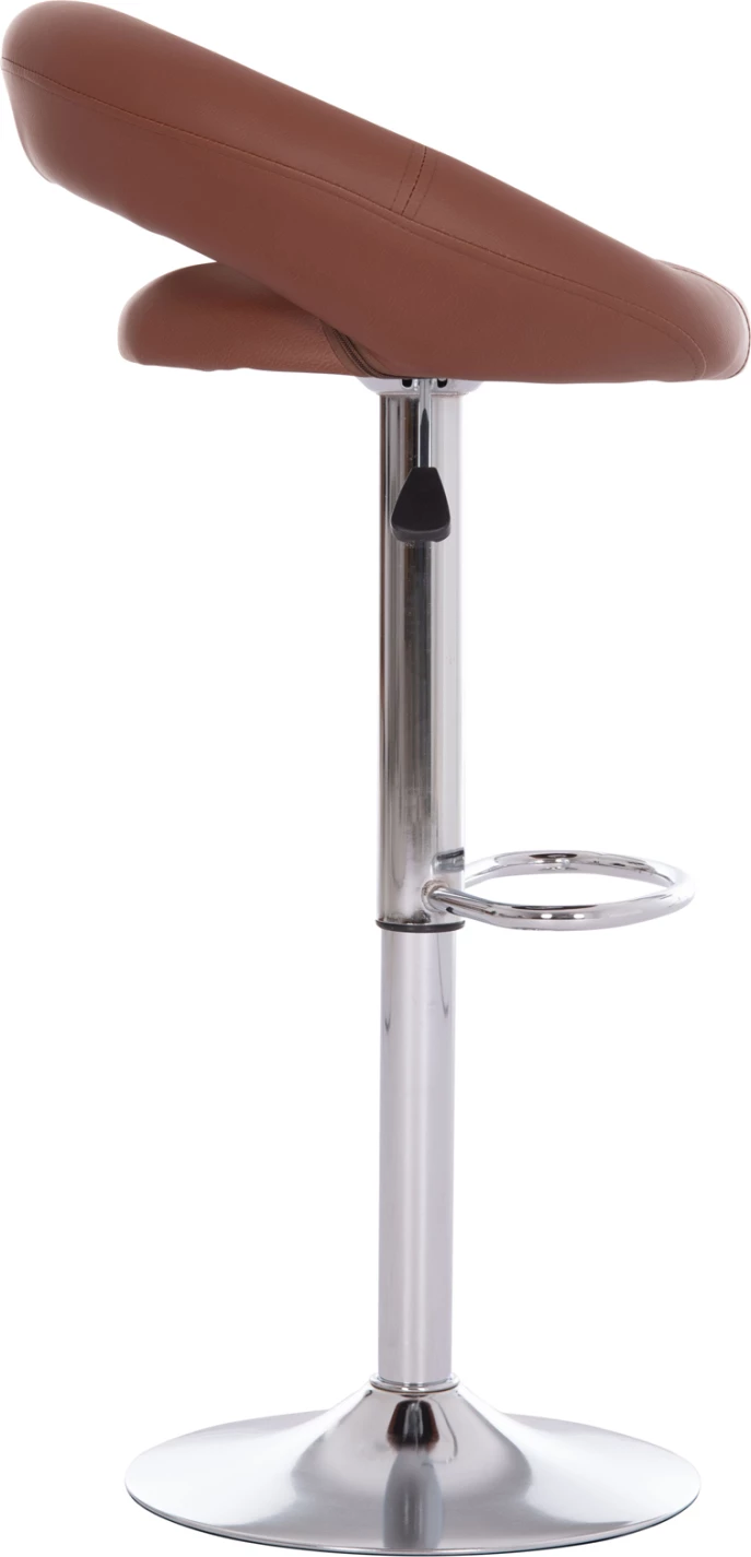 Karrige për bar REA, rrotulluese, lëkurë PU kafe, me amortizator, 54x47x96cm, set prej 2 copë