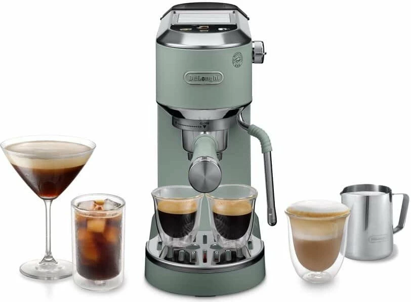 Aparat espresso DeLonghi Dedica Duo EC890.GR 15 bar 1450 W rezervuar 1.1 L, e gjelbër