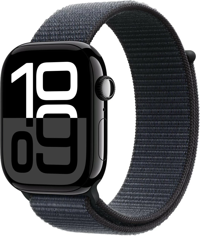 Smartwatch Apple Watch Series 10, 46 mm, alumini oniks, rrip sportiv navy
