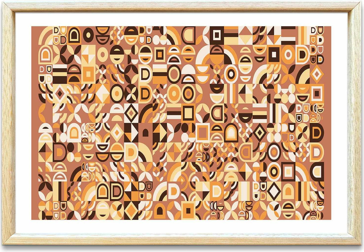 Pikturë dekorative me kornizë MDF, Wallity, Ahswabisabi-013, 42x62cm