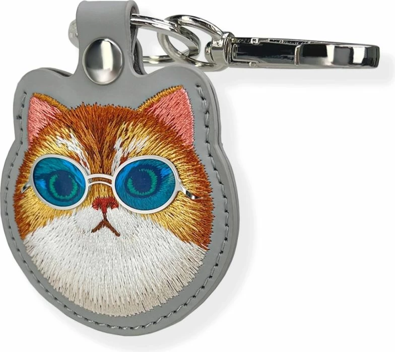 Kutie për locator Nimmy Glasses Cool Cat, gri