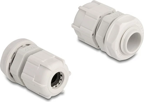 Gland kabllor DeLOCK M12, IP68, 4-6.5 mm, paketë 10 copë, gri