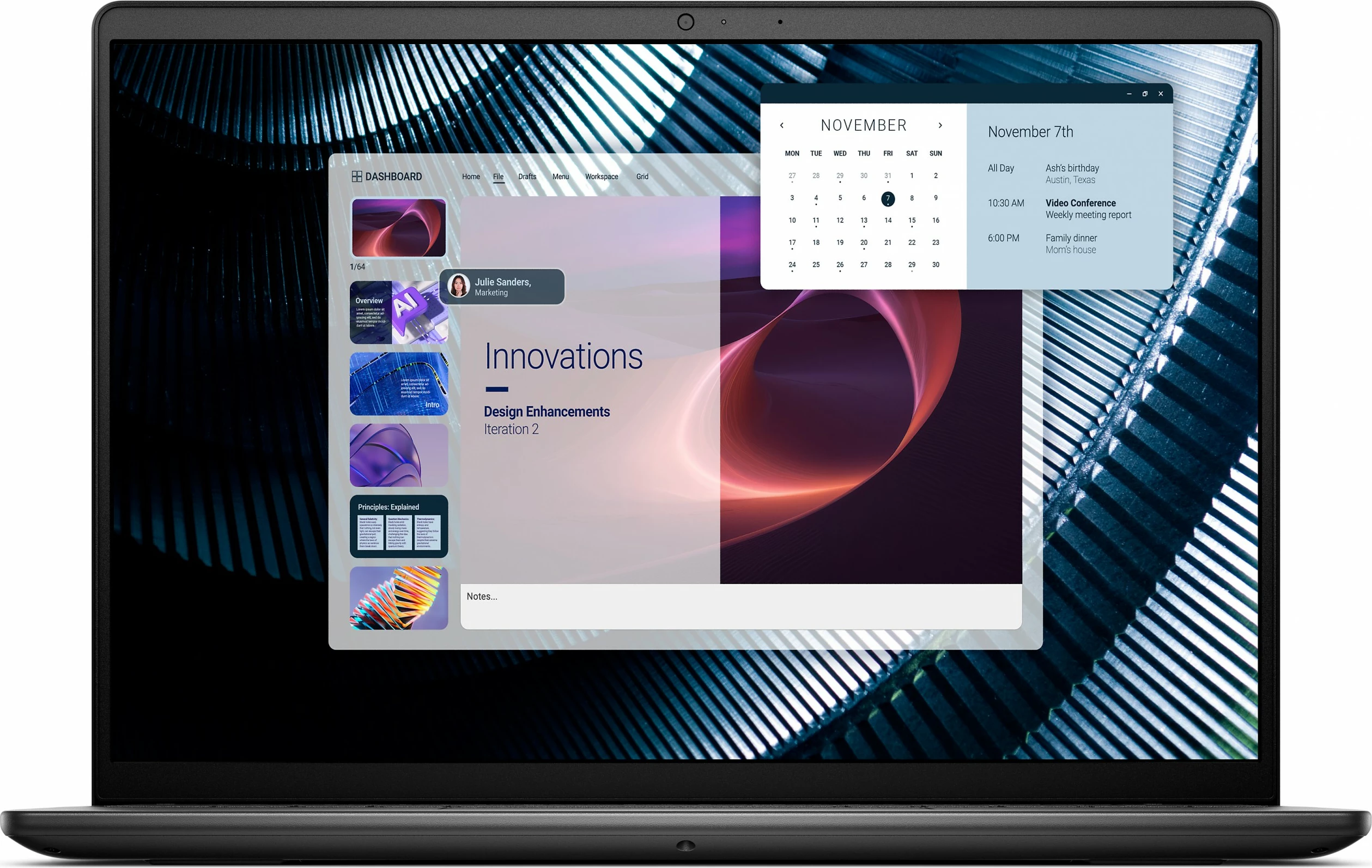 Kompjuter Dell Pro 14 Essential PV14250, C7-150U, 16GB RAM, 1TB SSD, 14 inç, Windows 11 Pro, zi