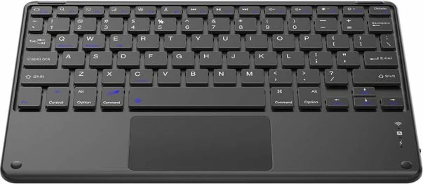 Tastierë wireless Bluetooth BLACKVIEW K1 ultra-slim universale me touchpad, layout ENG, e zezë