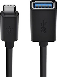 Adapter Belkin USB-C në USB-A, USB 3.2 Gen 1, 5 Gbit/s, i zi