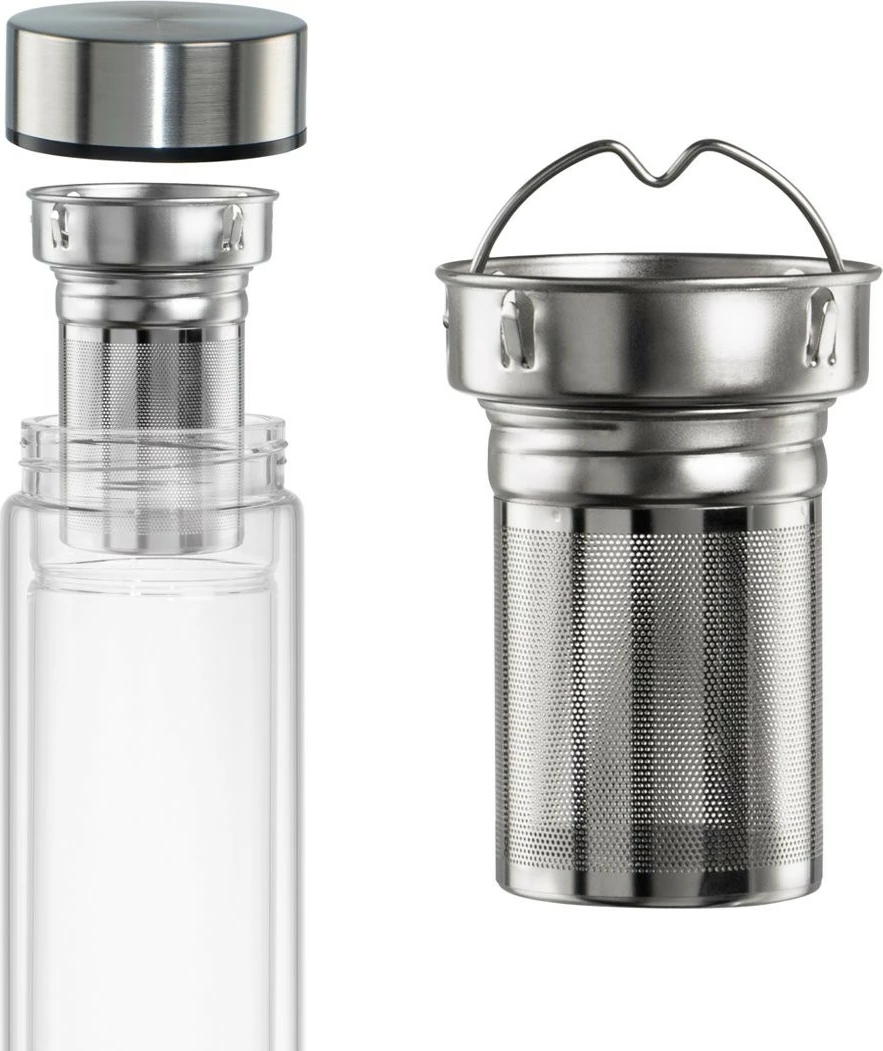 Shishe qelqi Xavax TO GO 181598, 500 ml, me infuzer, mint