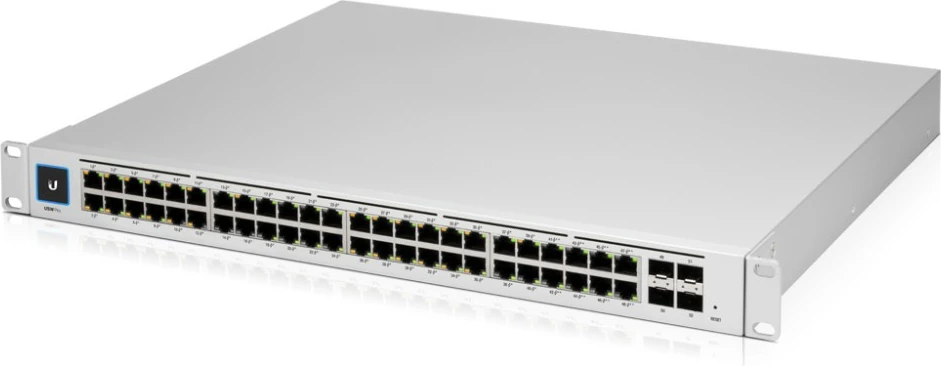 Switch Ubiquiti UniFi USW-PRO-48, Managed, L2/L3, Gigabit Ethernet (10/100/1000), Rack mounting, 1U, Argjendtë
