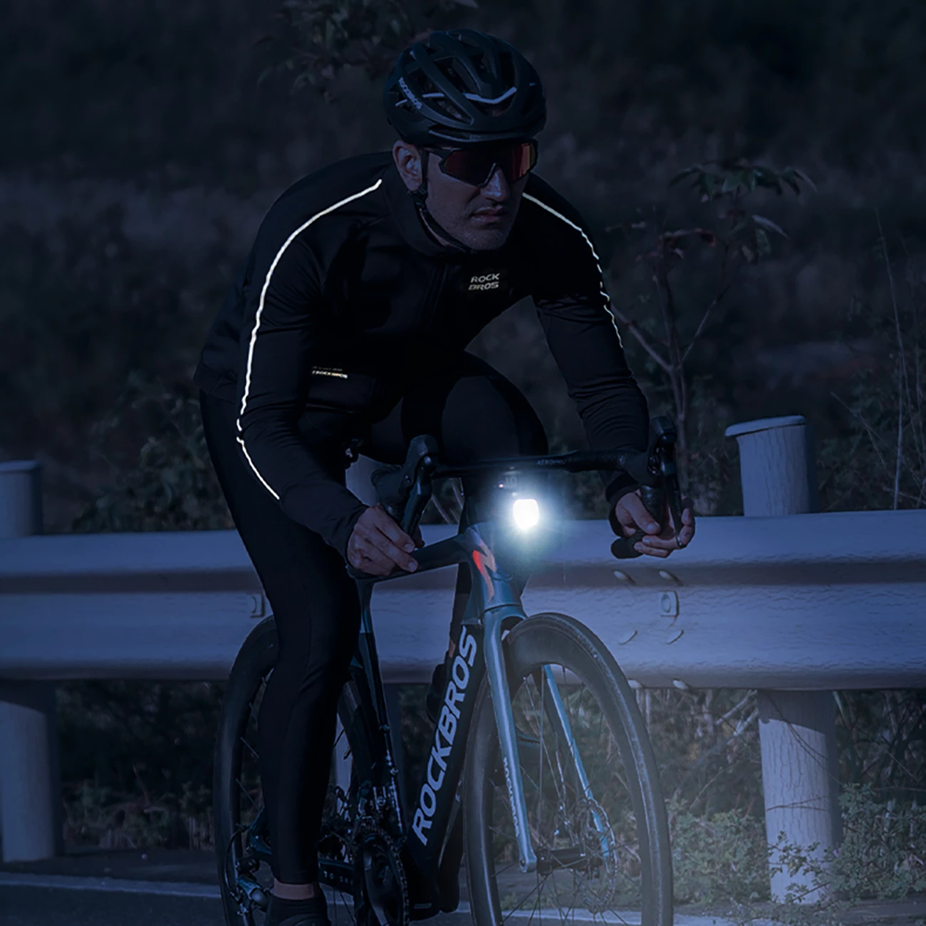 Bluzë çiklizmi Rockbros 15400002003 me mëngë të gjata, për vjeshtë/dimër, L, e zezë