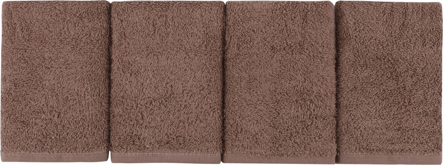 Set laveta peshqirësh, Beverly Hills Polo Club, FH12124.04, kafe dhe bardhë, 30x30 cm, 355BHP0233